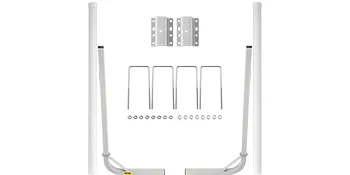 VEVOR boat trailer guide-on with brackets, u-bolts, and nuts for boat alignment and protection.