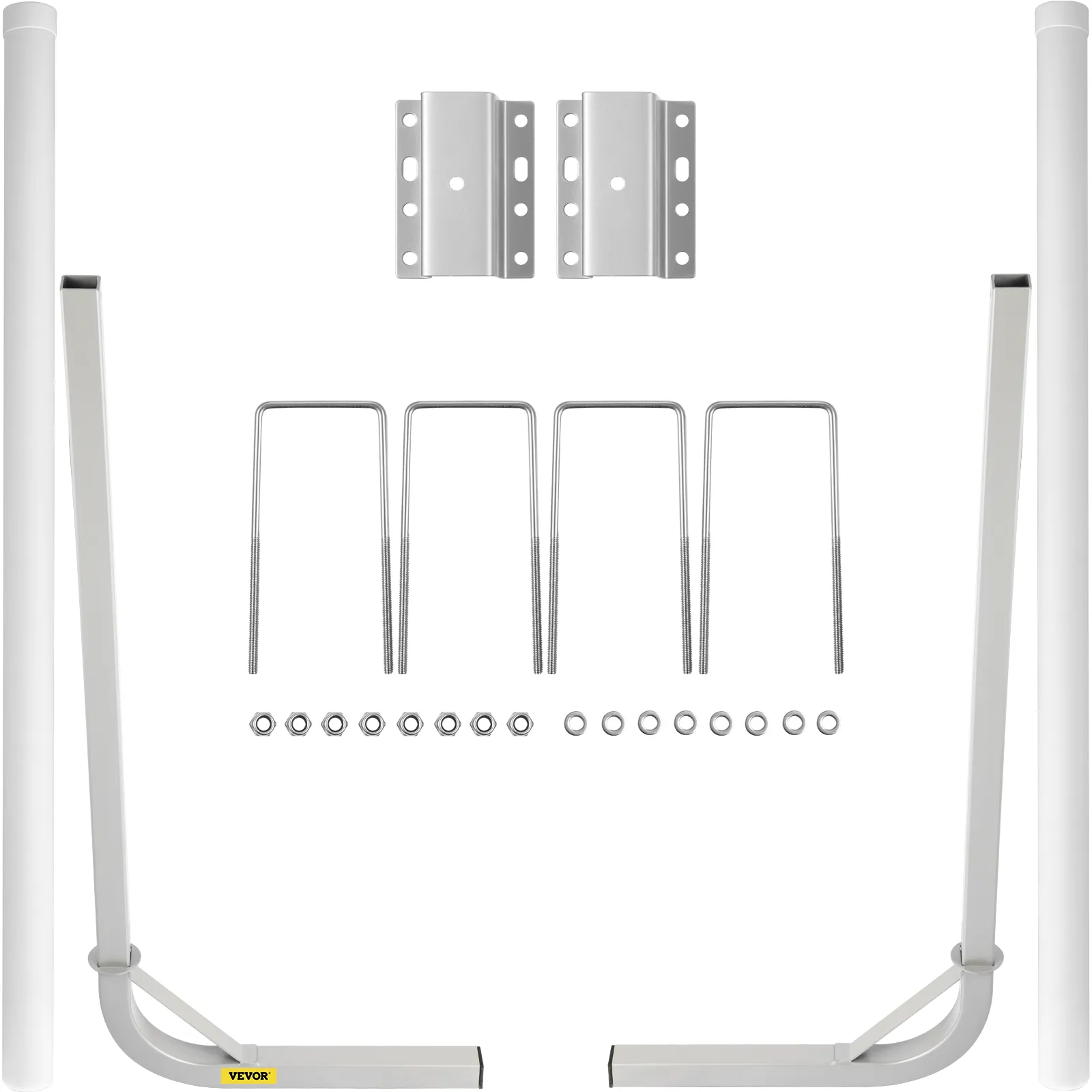 VEVOR boat trailer guide-on with mounting brackets, u-bolts, and nuts for easy installation.