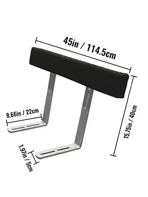 dimensioni delle guide del rimorchio per barche VEVOR: 45in/114,5 cm x 8,66in/22 cm x 15,75in/40 cm.
