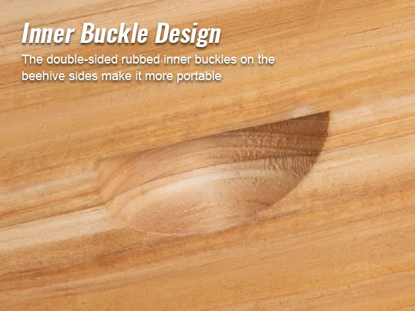 inner buckle design with double-sided rubbed inner buckles for portability in VEVOR bee hive kit.