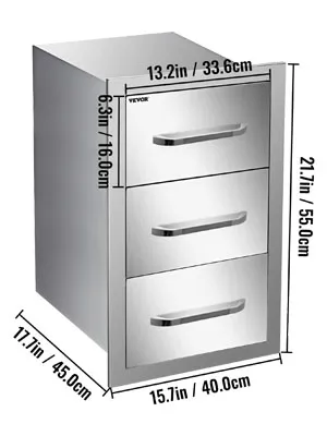 Outdoor Kitchen Drawers 18x23 Inch And Double Access Azerbaijan