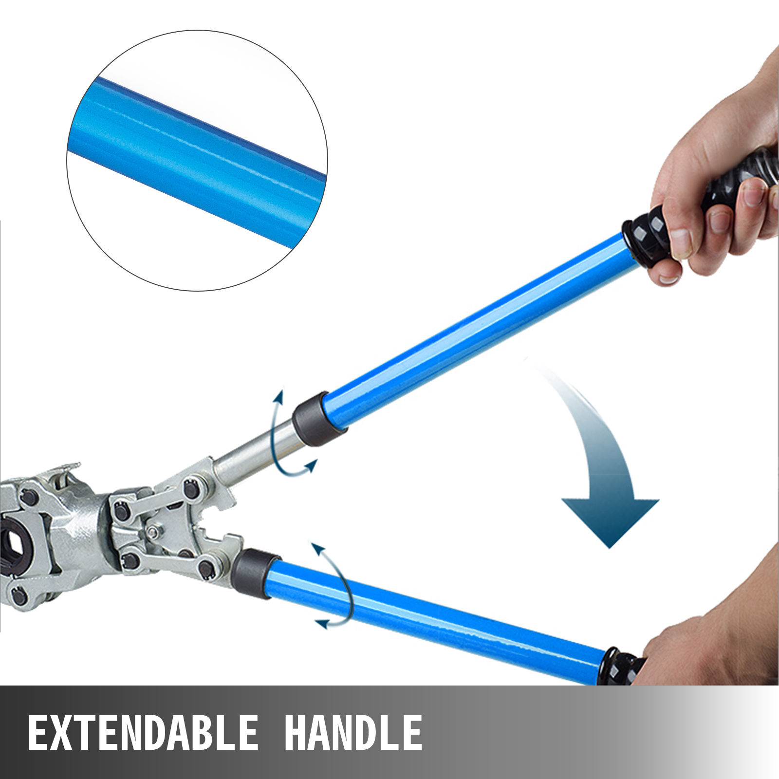 Professionelle Hydraulik-Presszange 16-32 Mm – Set Mit TH-Einsätzen, 10t Presskraft, Für PEX-, PB- & Kupferrohre