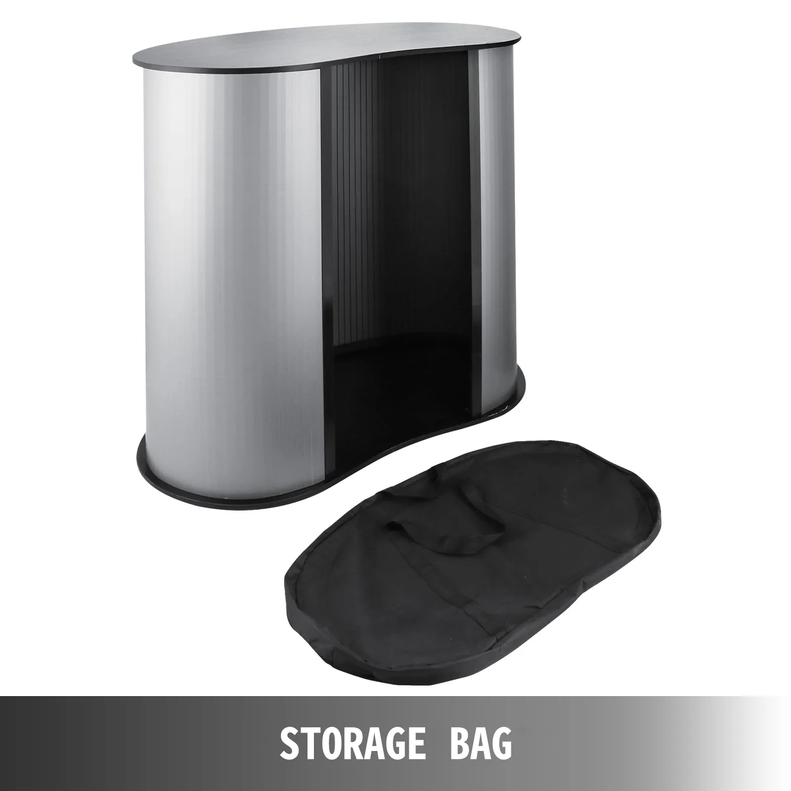VEVOR trade show counter with storage bag.