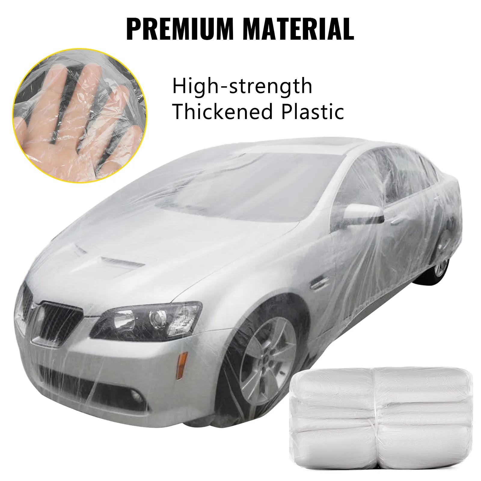 VEVOR car cover with high-strength thickened plastic for premium protection.
