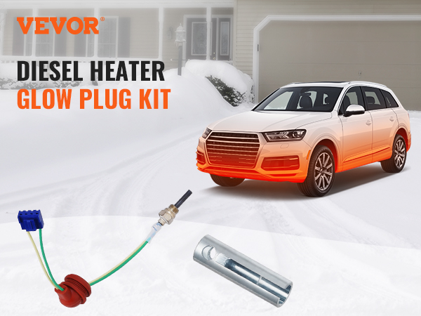 Kit Réparation Bougie De Préallumage Diesel VEVOR - Compatible Chauffages 2 KW, 5 KW, 8 KW - Inclut Douille Et Joints - 2