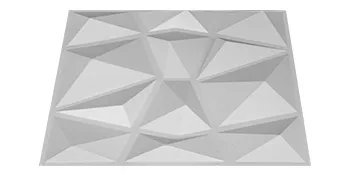 Paneles de pared 3D VEVOR geométricos blancos con patrones triangulares.