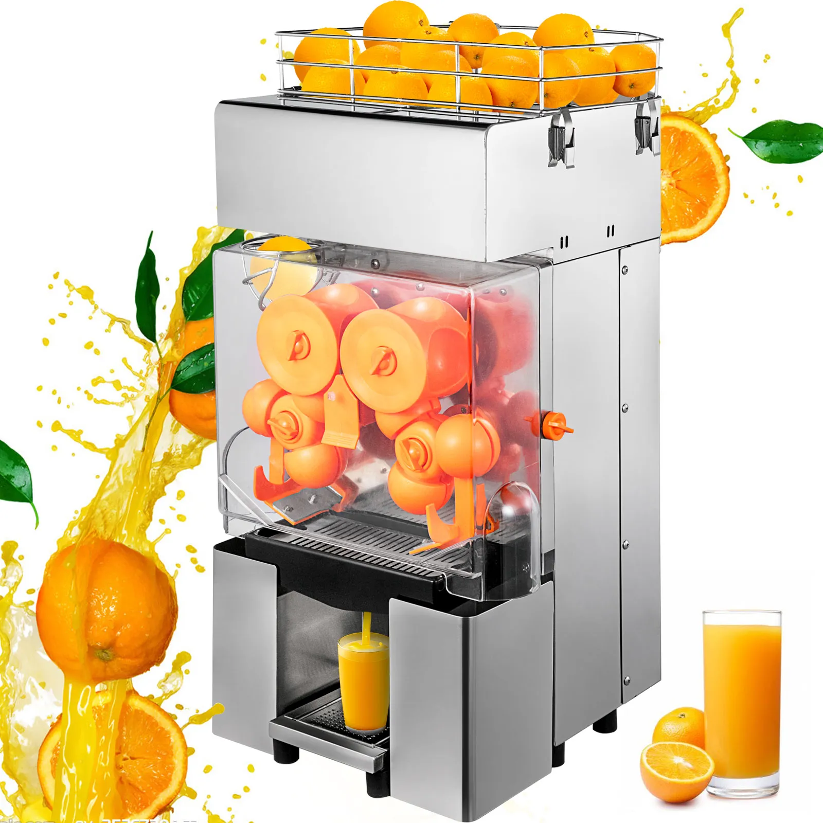 VEVOR Commercial Juicer Machine, 110V Automatic Feeding Juice
