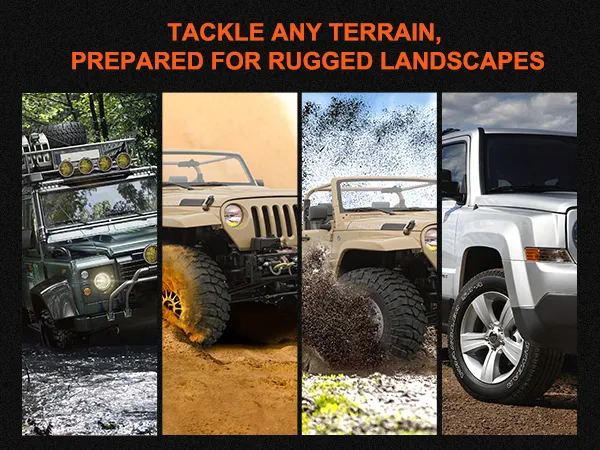 off-road vehicles tackling diverse terrains with ease, powered by VEVOR 12v air compressor.