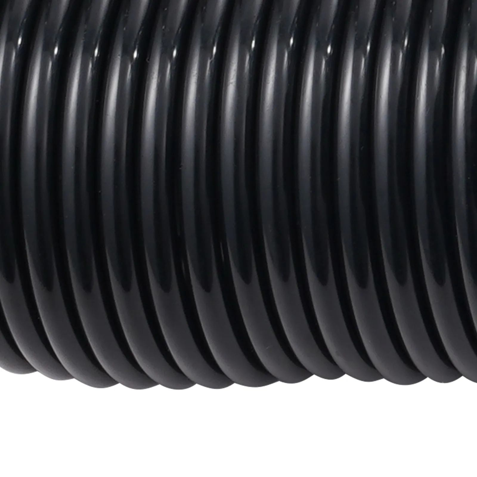 coiled black hose of the VEVOR 12v air compressor.