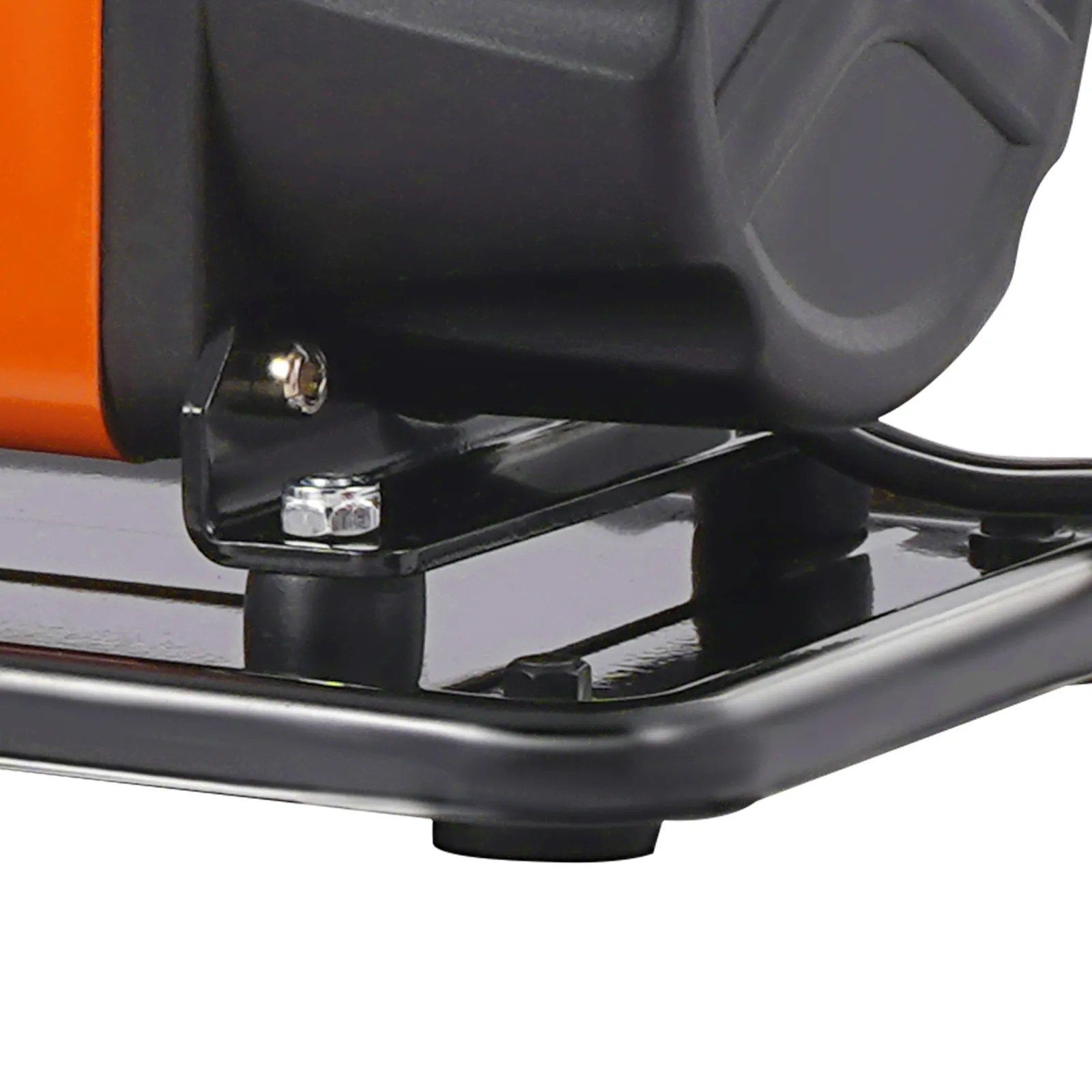 close-up of the sturdy base of the VEVOR 12v air compressor showcasing its durable construction.