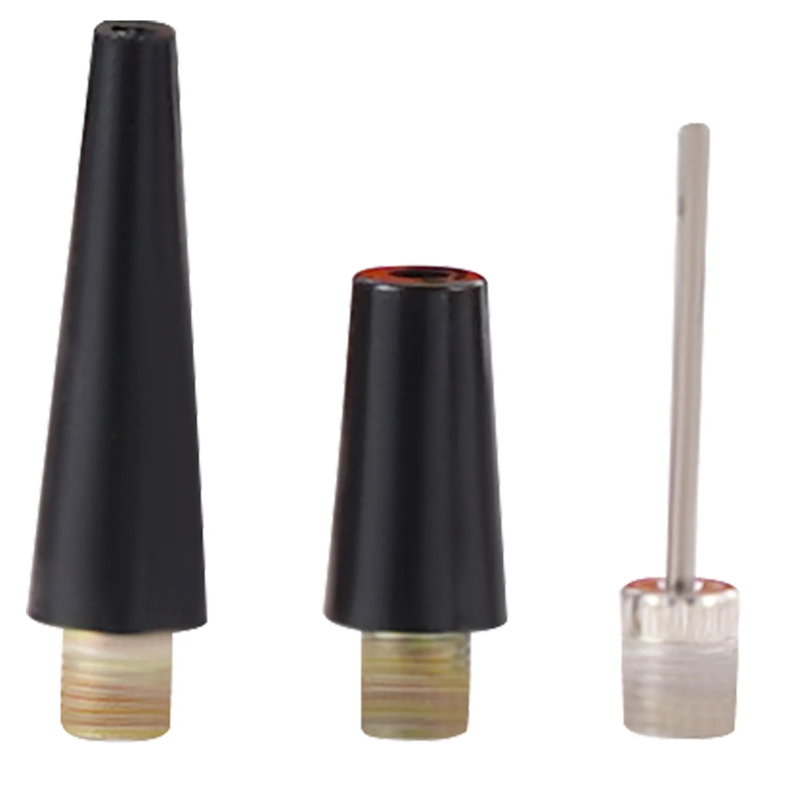 black nozzle attachments and a needle for VEVOR 12v air compressor.