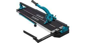 VEVOR tile cutter with ergonomic handle and precision cutting guide.