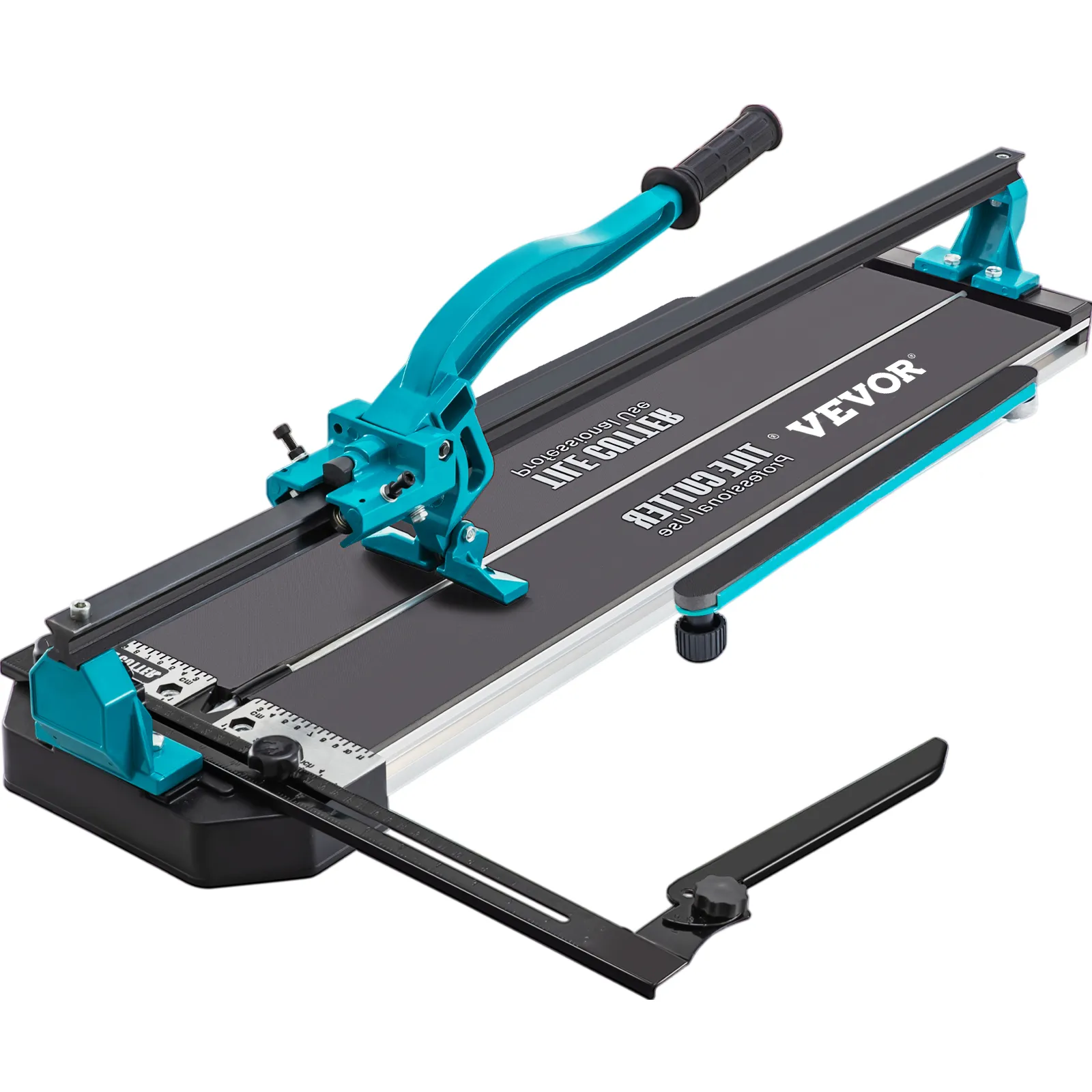 VEVOR tile cutter with ergonomic handle and precision ruler for accurate tile cutting.