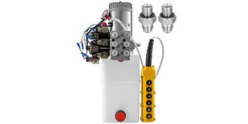 Bomba hidráulica para remolque de descarga VEVOR con control remoto con cable y dos accesorios de metal