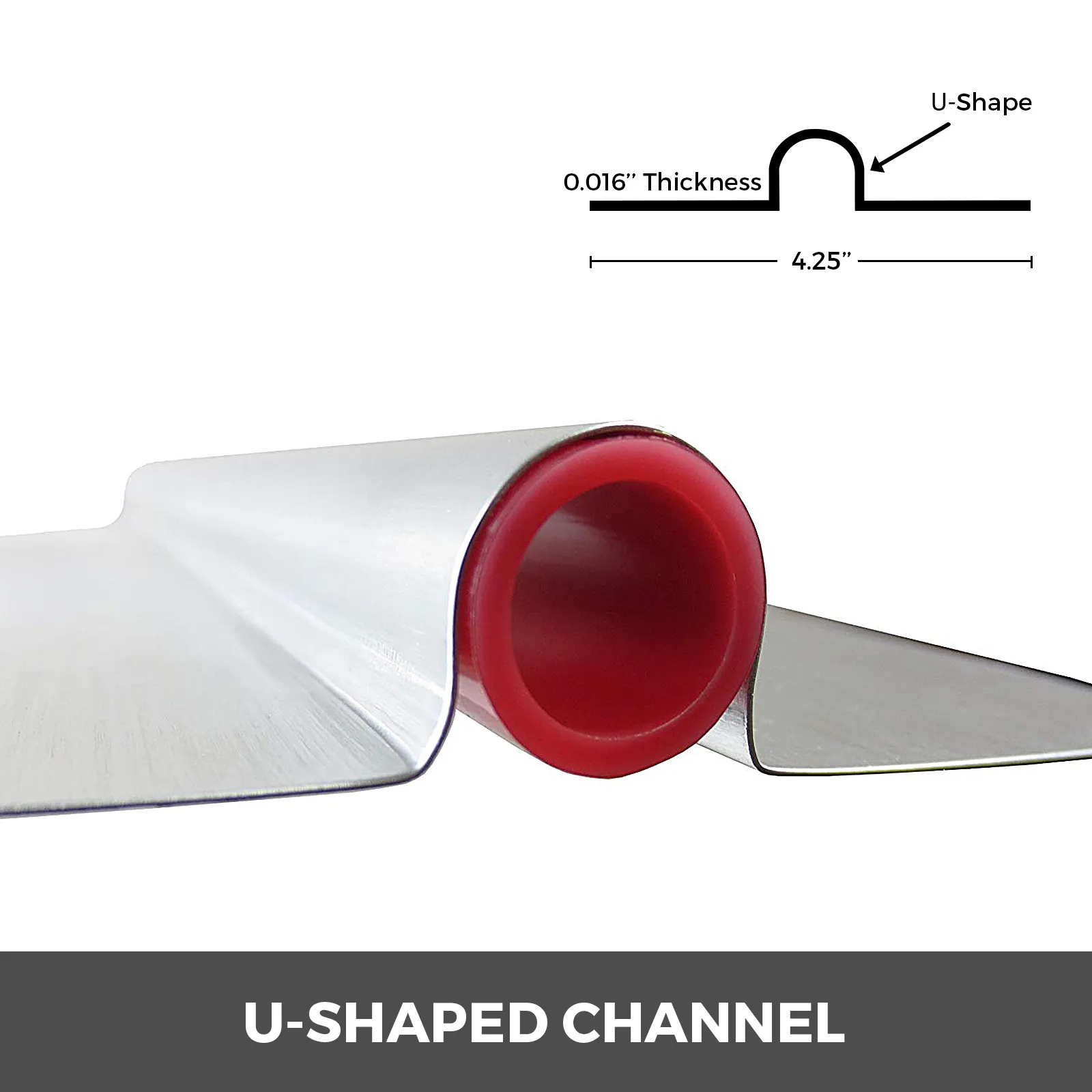 VEVOR pex heat transfer plates with u-shaped channel and 0.016" thickness.