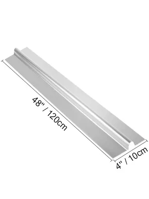 VEVOR pex heat transfer plates, 48" long, 4" wide, aluminum finish.