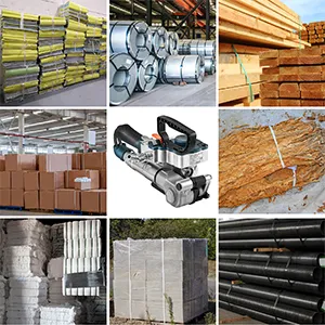 Herramienta flejadora neumática VEVOR para embalar madera, metal, cajas, tuberías y más.
