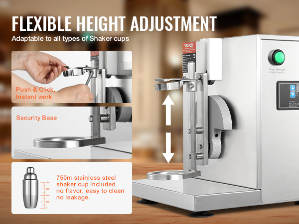 VEVOR Milkshake Maker Machine, 120W Commercial Milk Tea
