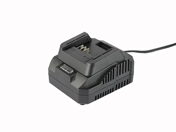 VEVOR battery charger with black cable and sleek, vented design for efficient charging.