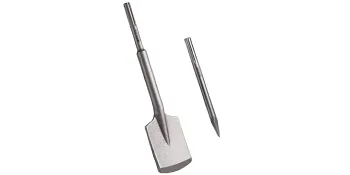 VEVOR sds max clay spade and chisel bit on white background.