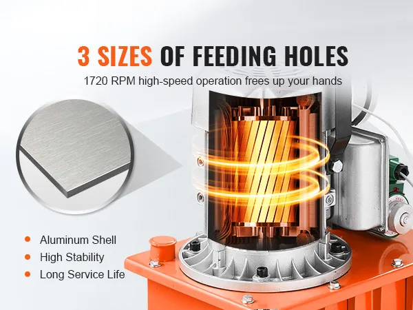 Motor de cobre de 750 W, rpm 1720, carcasa de aluminio, alta estabilidad, larga vida útil - Bomba hidráulica eléctrica VEVOR.