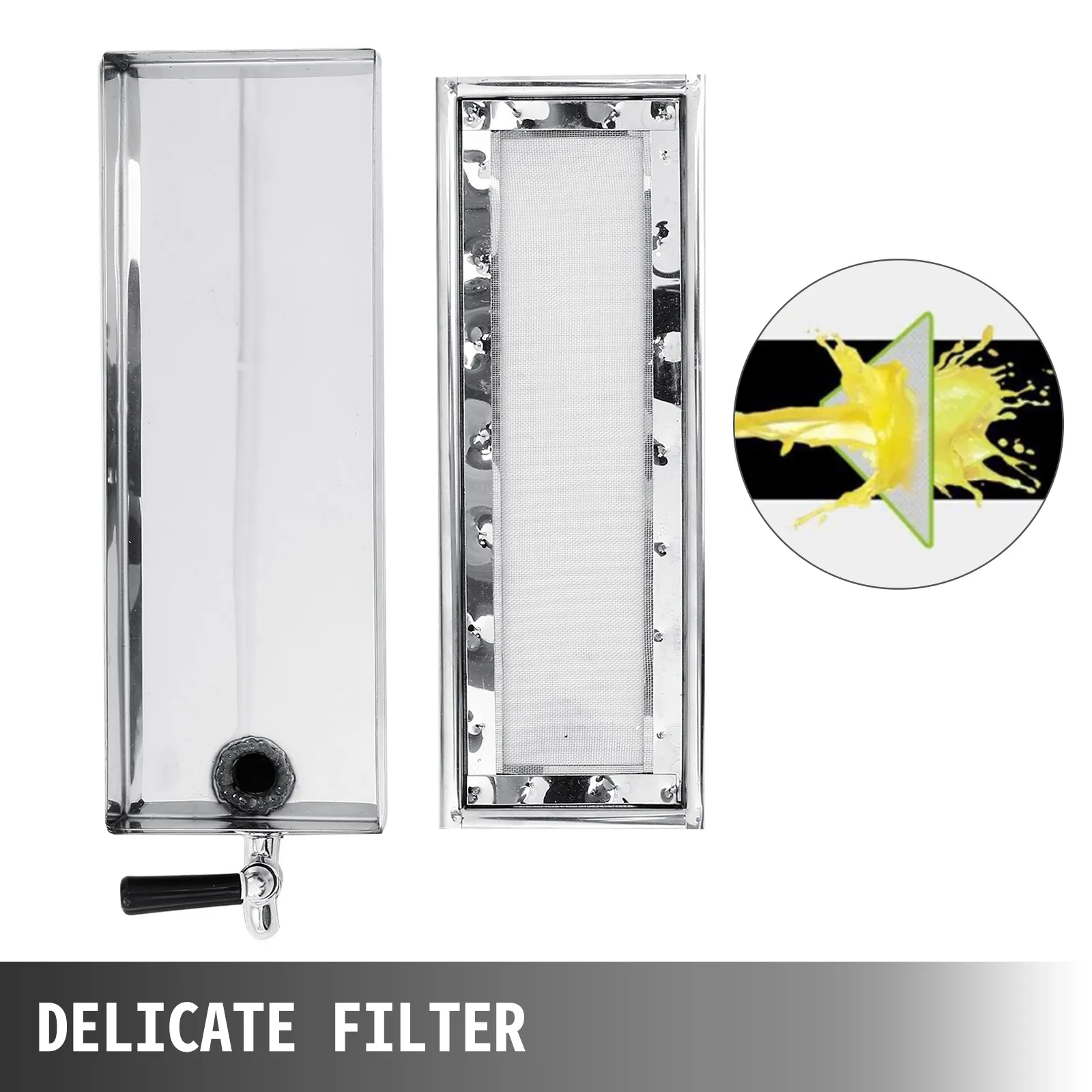 VEVOR sugarcane press filter panel showing delicate filtration.