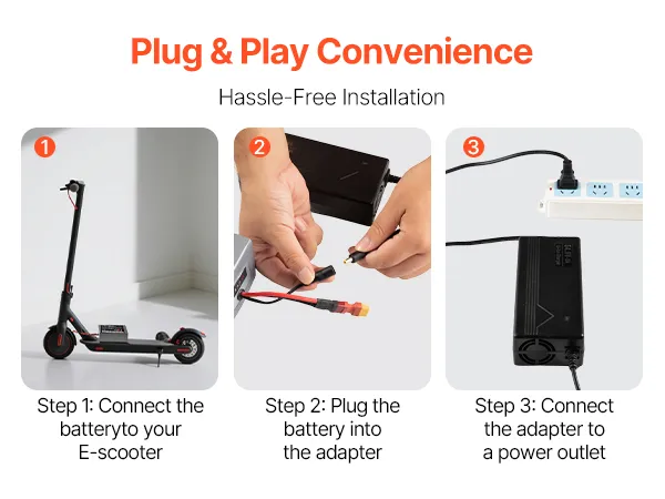 VEVOR 24V Electric Scooter Battery, 8Ah, Ebike Lithium Battery