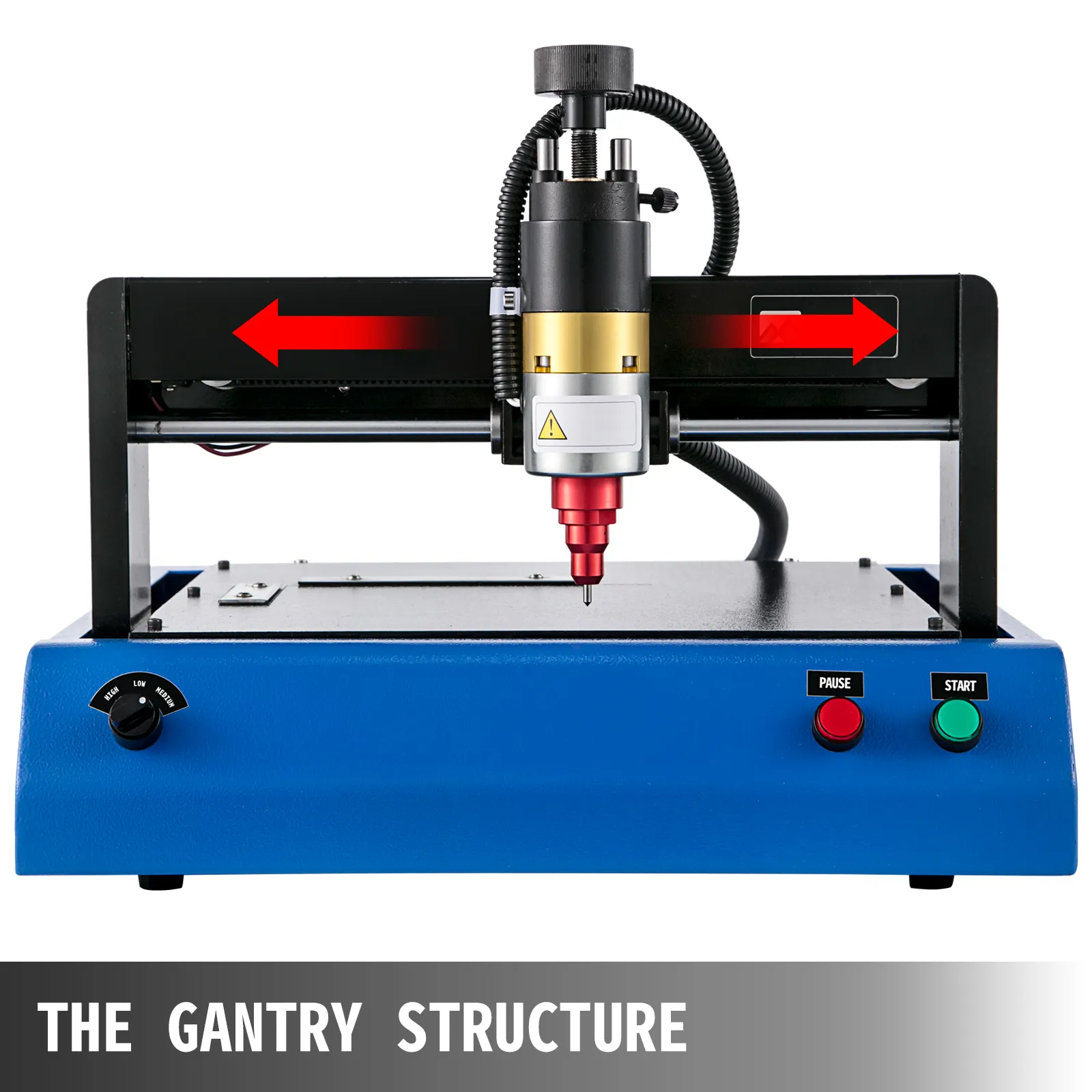 VEVOR electric marking machine with gantry structure and control buttons.