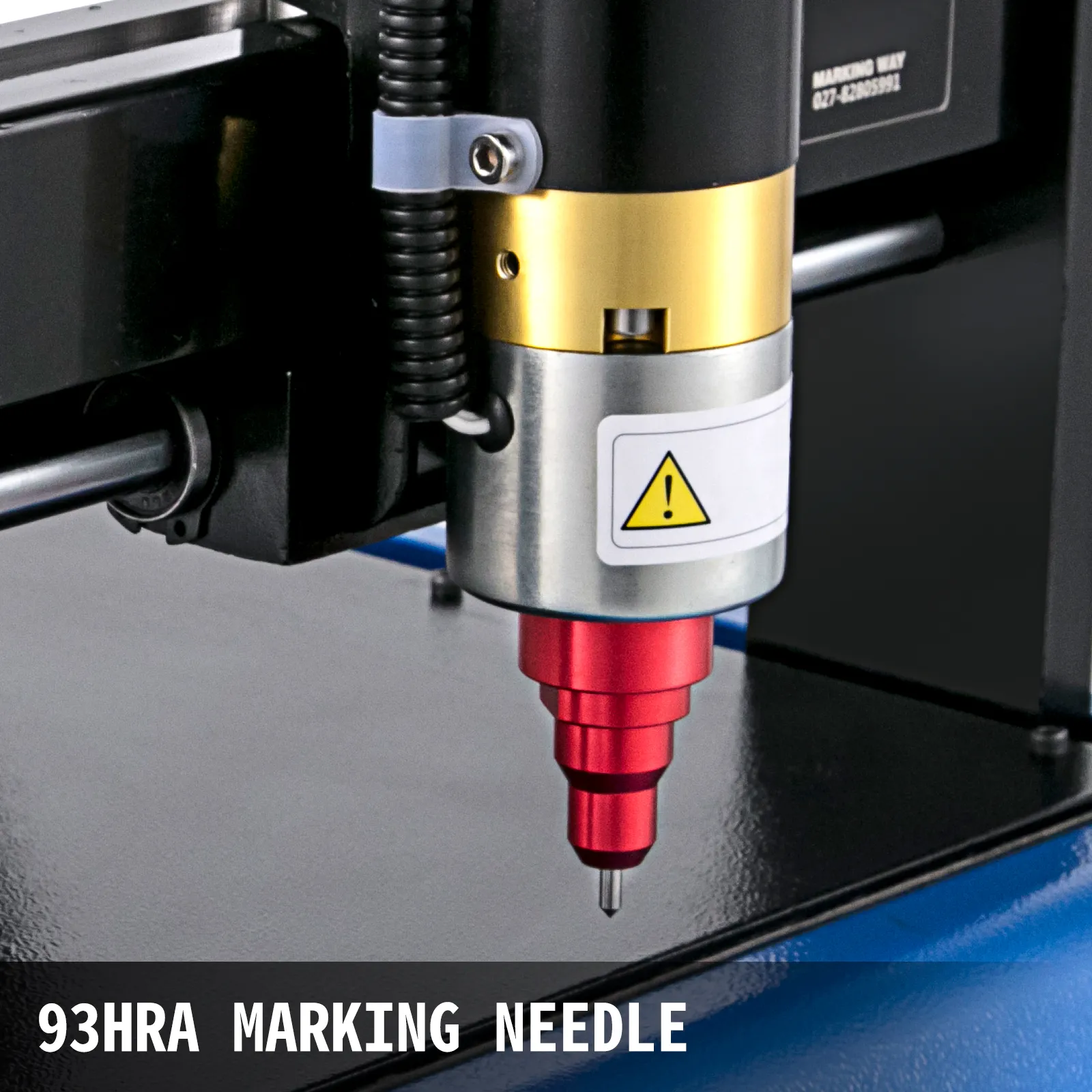 VEVOR electric marking machine needle with gold and red detailing.