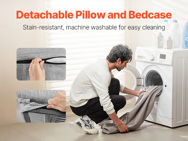 VEVOR Electric Lifting Backrest for Bed, 300 lbs Capacity, 4-68° Adjustable Lifting Bed Backrest, with Guardrail Armrest & Storage Pouch, Machine Washable, for Pregnant Women Elderly Patient Handicap