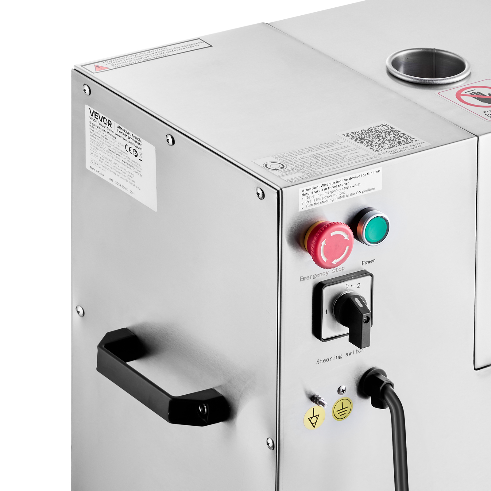 VEVOR Commercial Sugar Cane Juicer – 800W, 661LBS/H Output