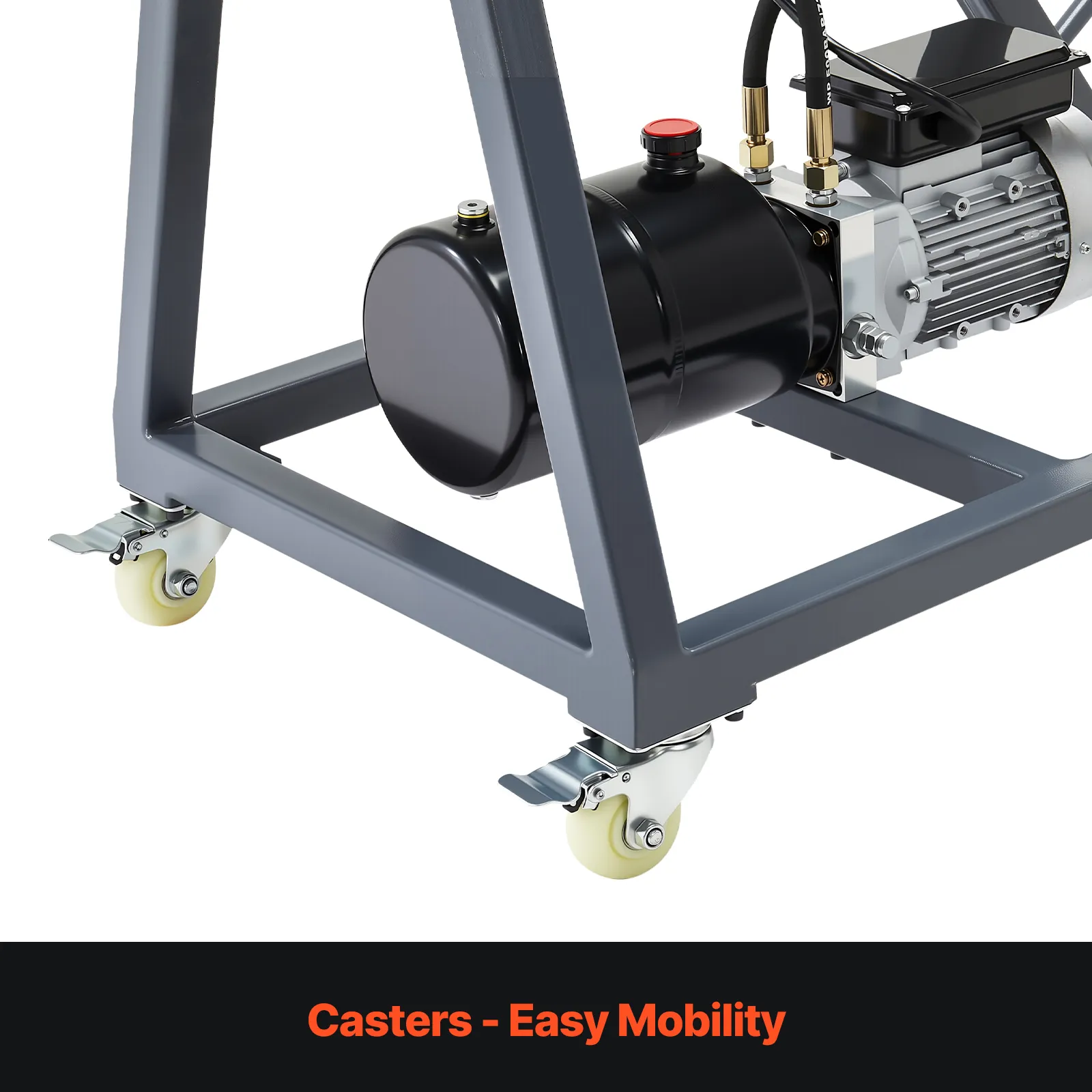 VEVOR Electric Tube Bending Machine, 750W Electric Tubing Bender with 6L Hydraulic Cylinder, Movable Pipe Bender Machine with Casters, 3 Dies & 180° Max Bending Angle, Suitable for 3/4 to 2 inch Pipes