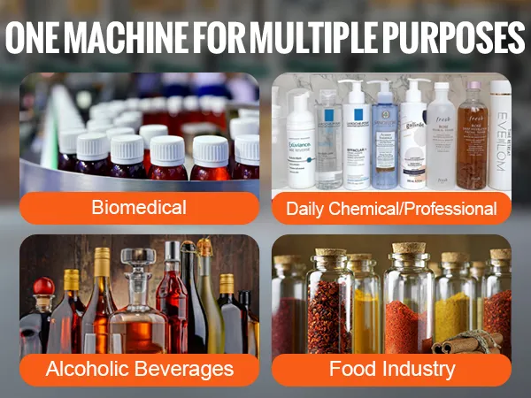 Máquina etiquetadora de botellas redondas VEVOR para industrias biomédicas, químicas, alimentarias y alcohólicas, tamaño 20-120 mm.