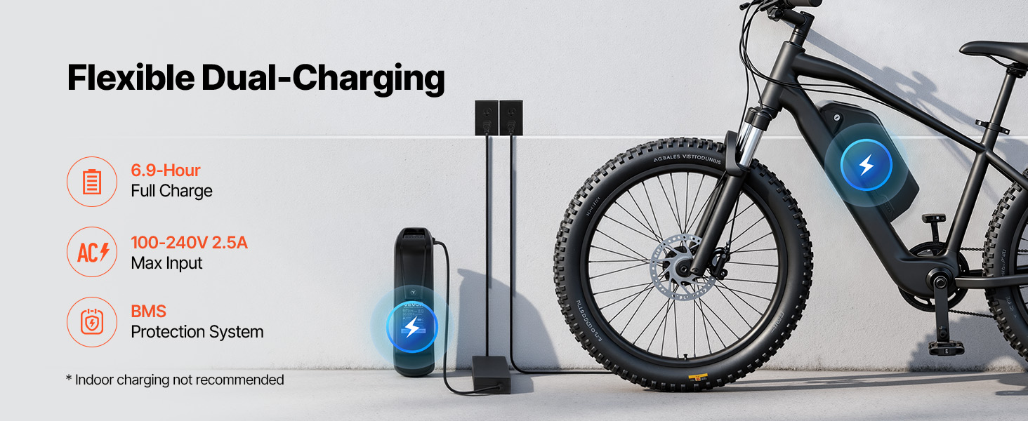 VEVOR Ebike Battery, 52V 20Ah Electric Bike Lithium Battery Pack