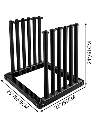 VEVOR windshield rack with black frame, measuring 25"x21"x24" (63.5cm x 53cm x 61cm).