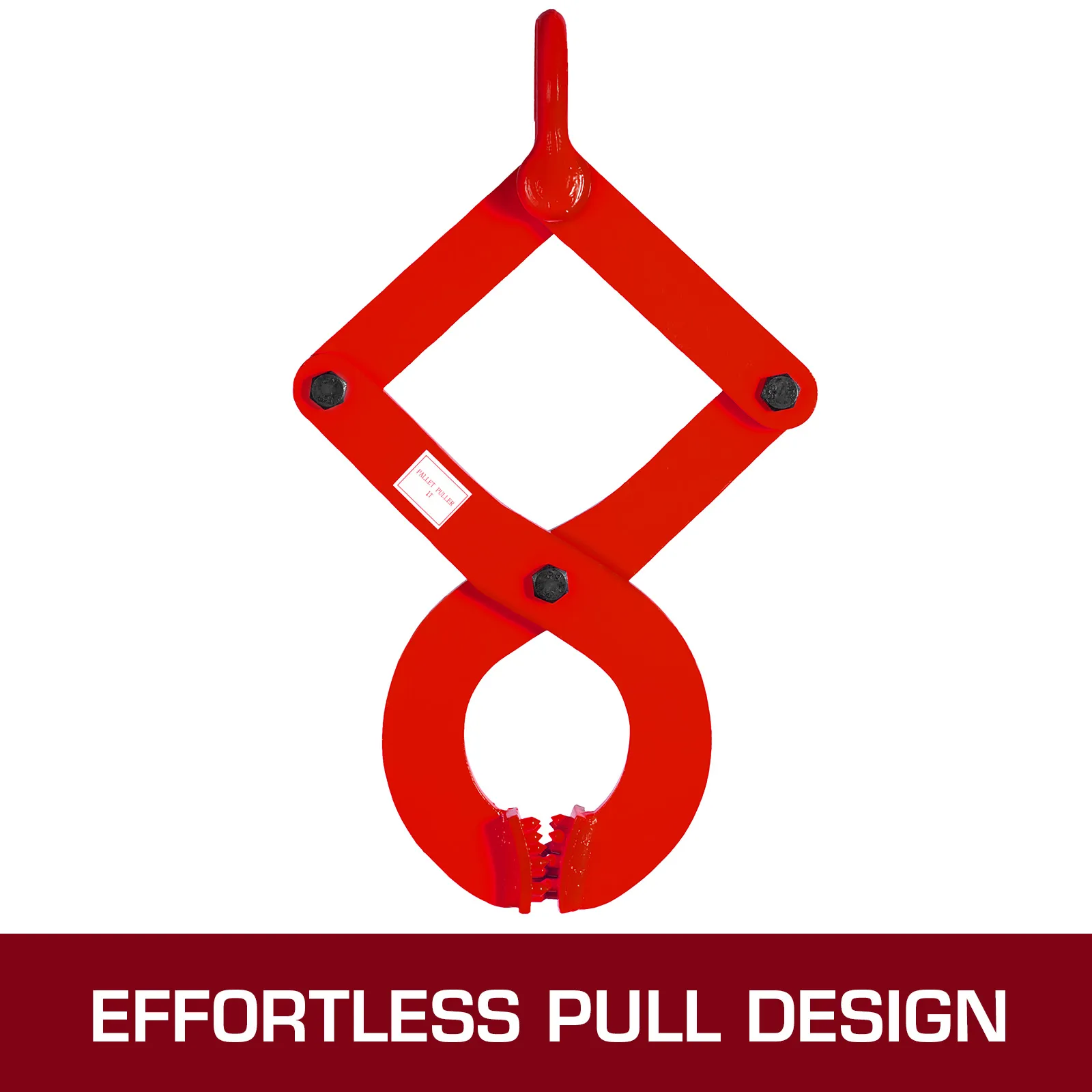 Extractor de paletas VEVOR rojo con agarre fuerte y texto "diseño de tracción sin esfuerzo".