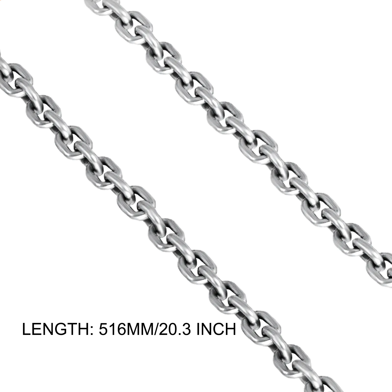 VEVOR drum lifter chain, 516mm/20.3 inch length, steel links.