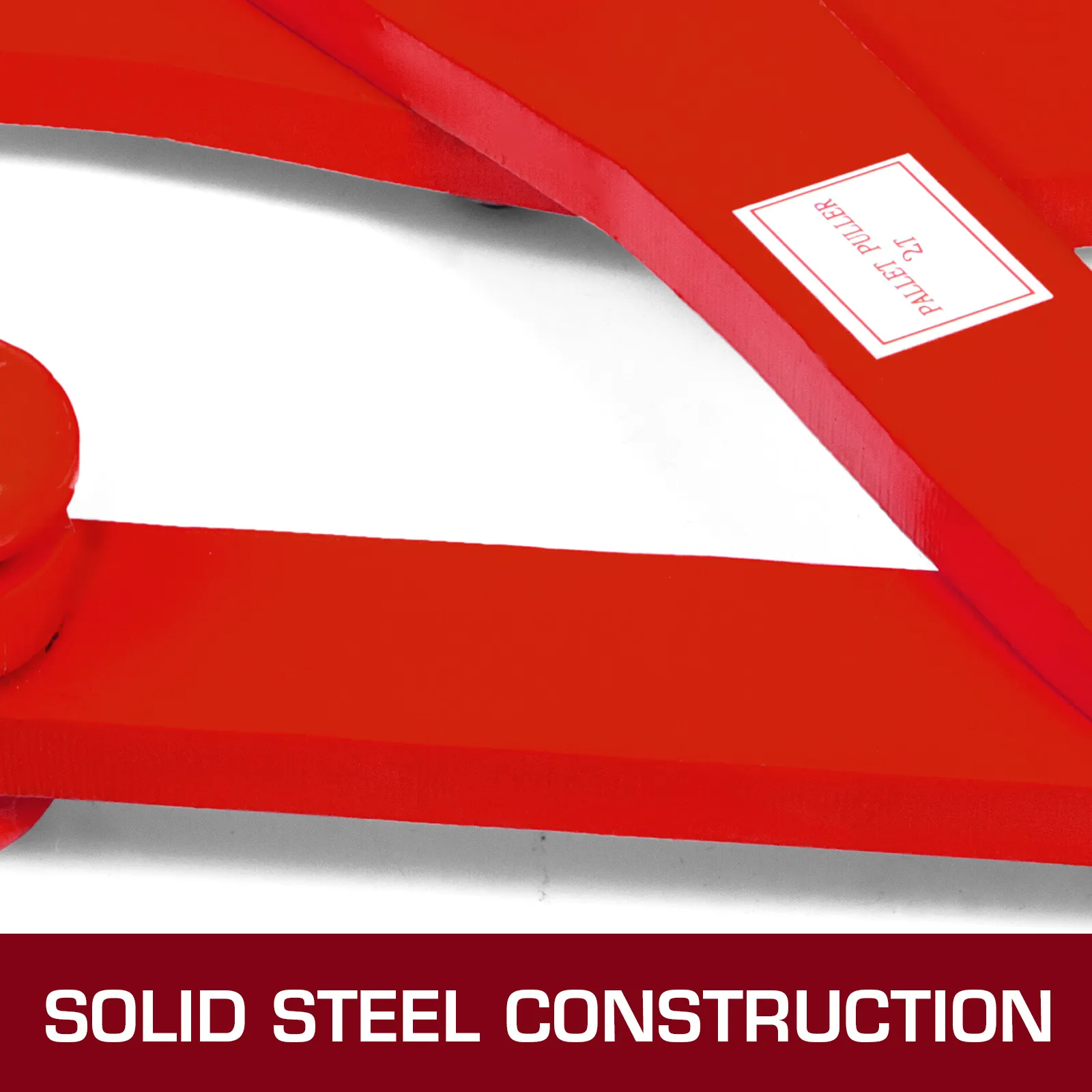 VEVOR pallet puller with solid steel construction and red finish