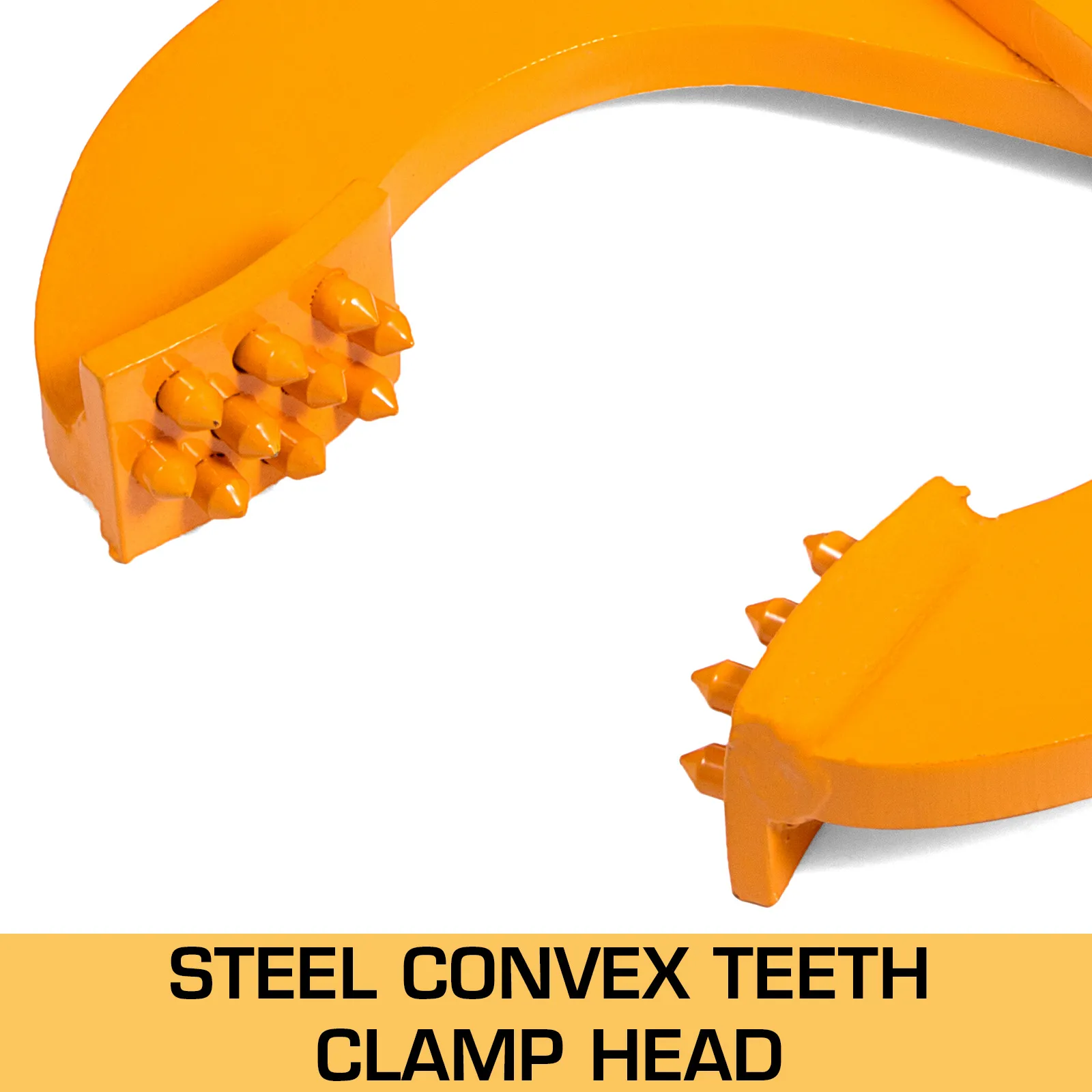 orange steel convex teeth clamp head of VEVOR pallet puller for enhanced grip.
