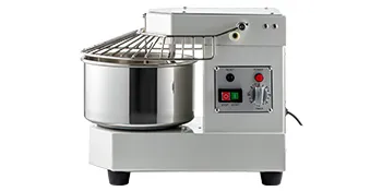 Moderna batidora de alimentos comercial VEVOR con recipiente de acero inoxidable y controles fáciles de usar.