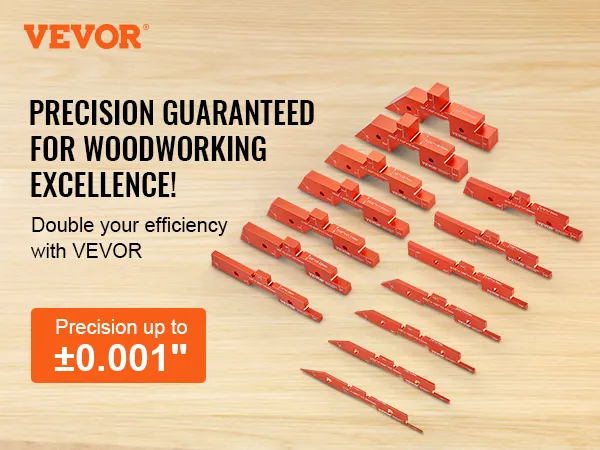 VEVOR router table setup bars in various sizes, showcasing precision for woodworking excellence.