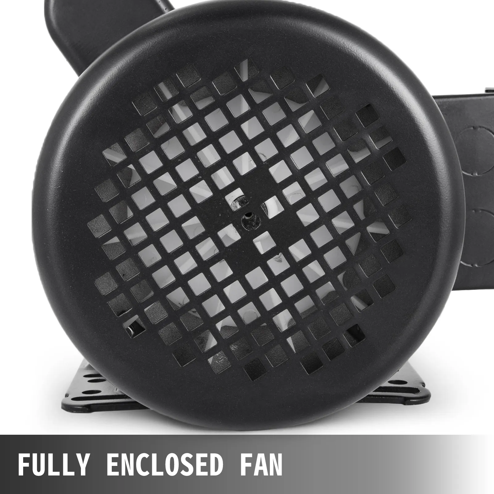 Motor compresor eléctrico VEVOR con diseño de ventilador completamente cerrado.