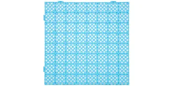 blue VEVOR drainage tiles with interlocking grid design.