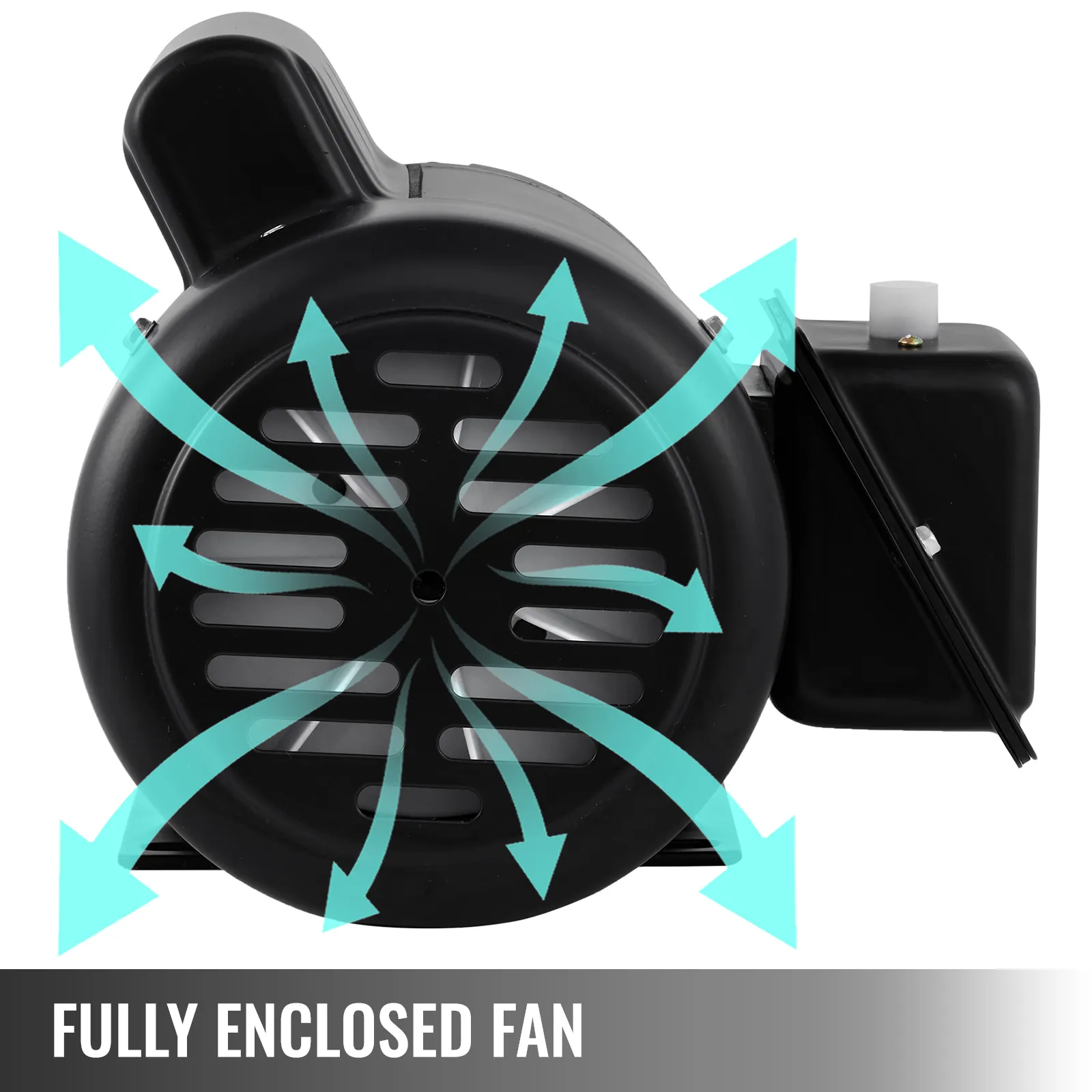 Motor de compresor eléctrico VEVOR con ventilador completamente cerrado para una refrigeración eficiente