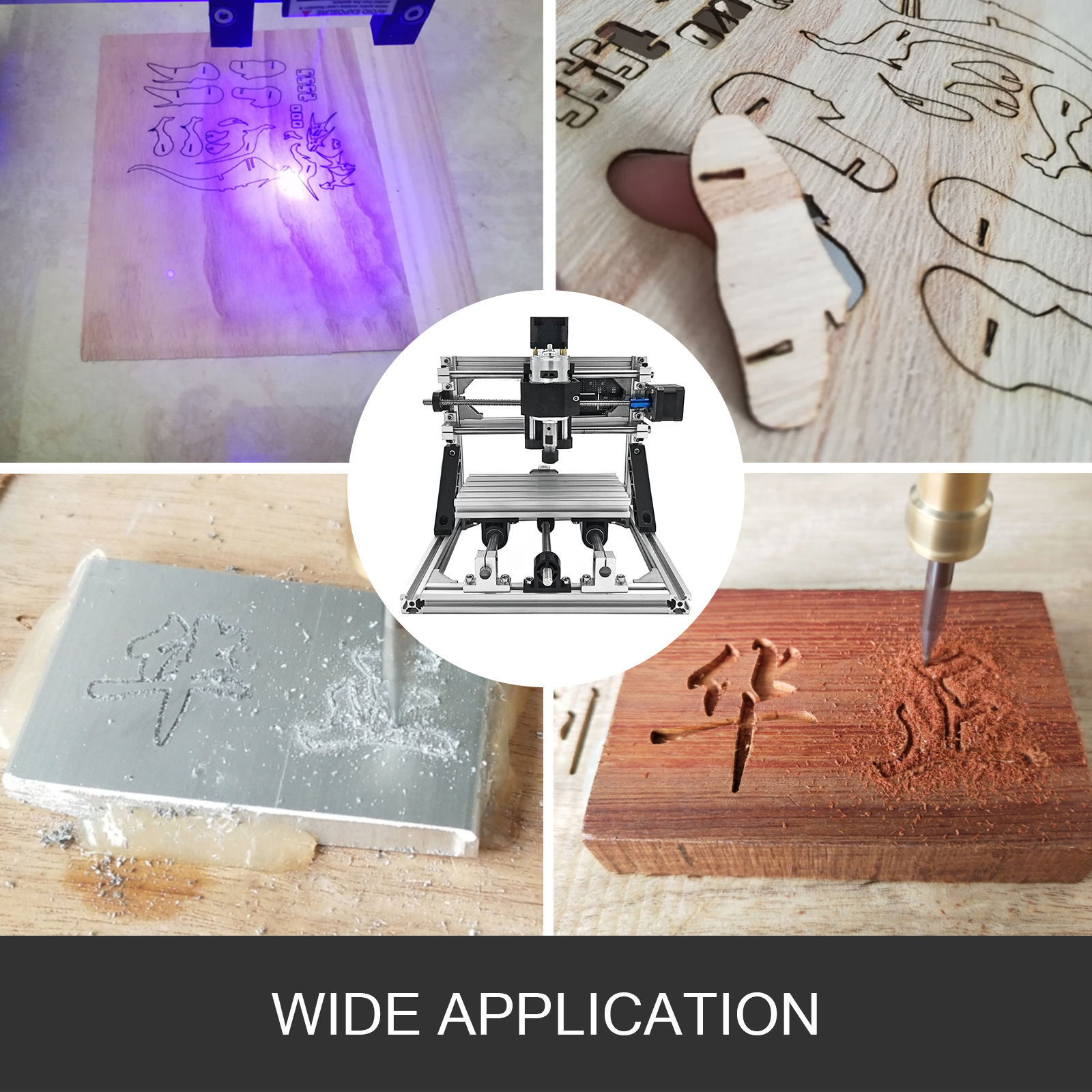 3 Axis Cnc Router Kit 1610 500mw Injection Molding Material