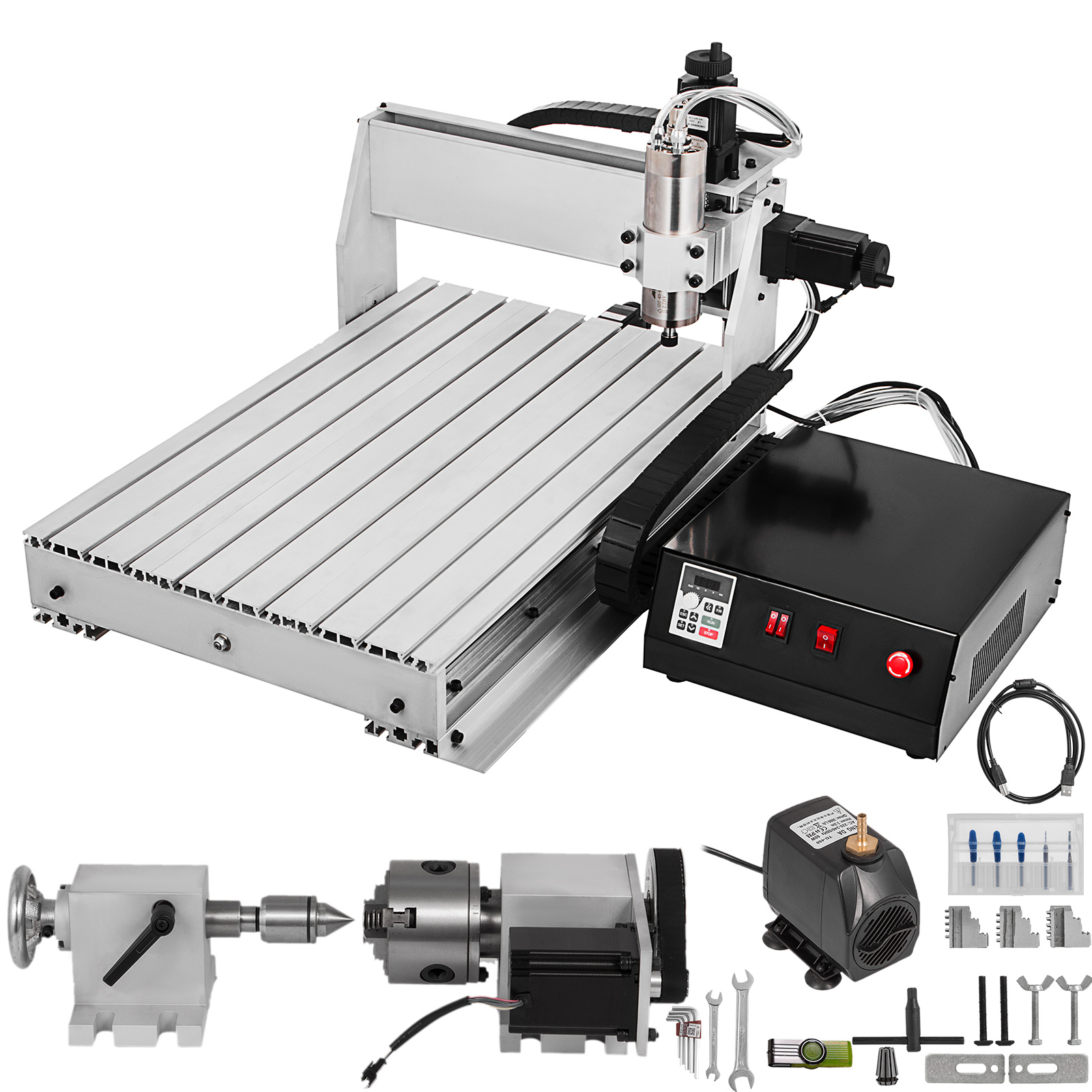 mirumiruページ VEVOR CNC Router 6040 4 Axis CNC Router Engraver 600x400mm