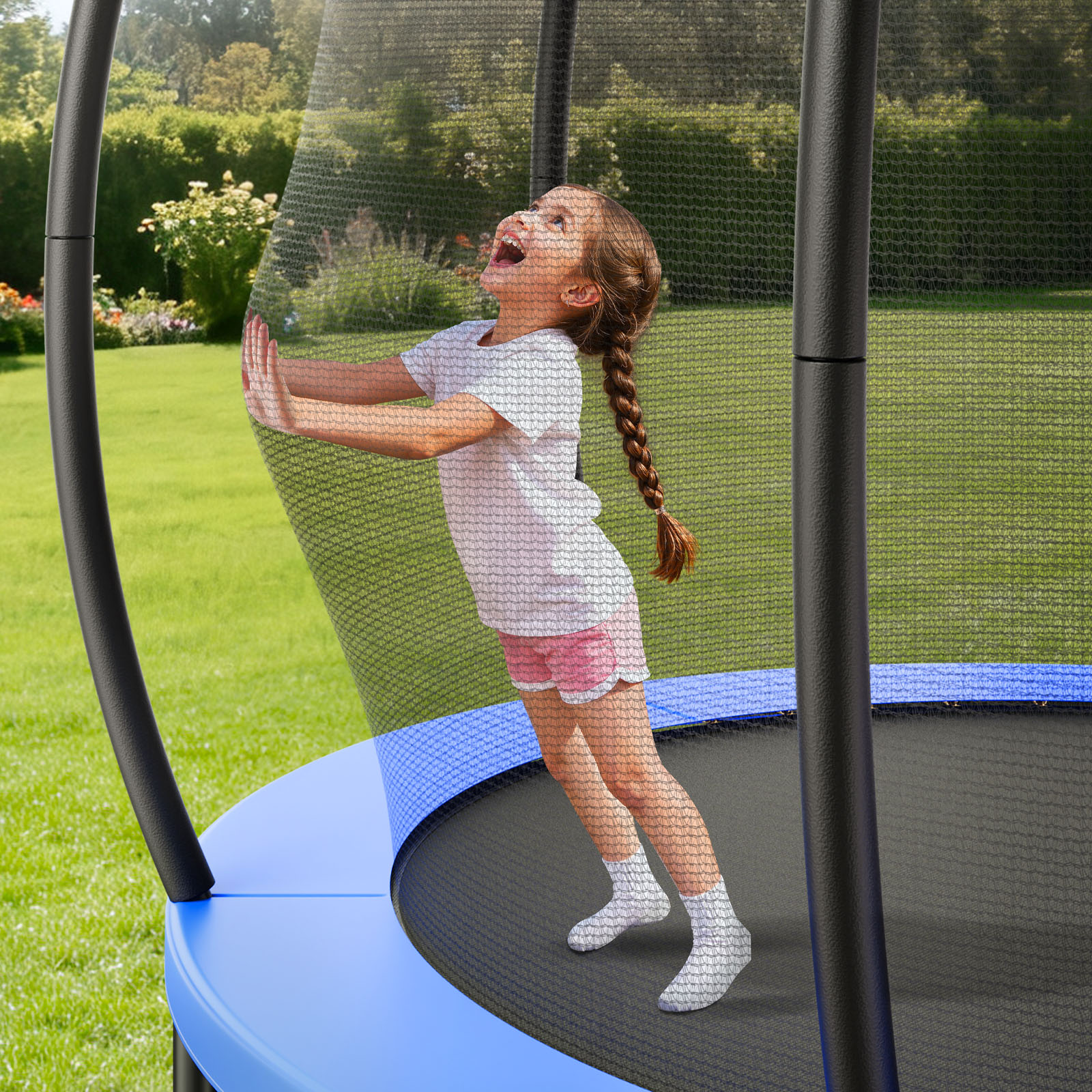 VEVOR 15ft Trampoline With Net – 470 lb, ASTM, 100 Springs
