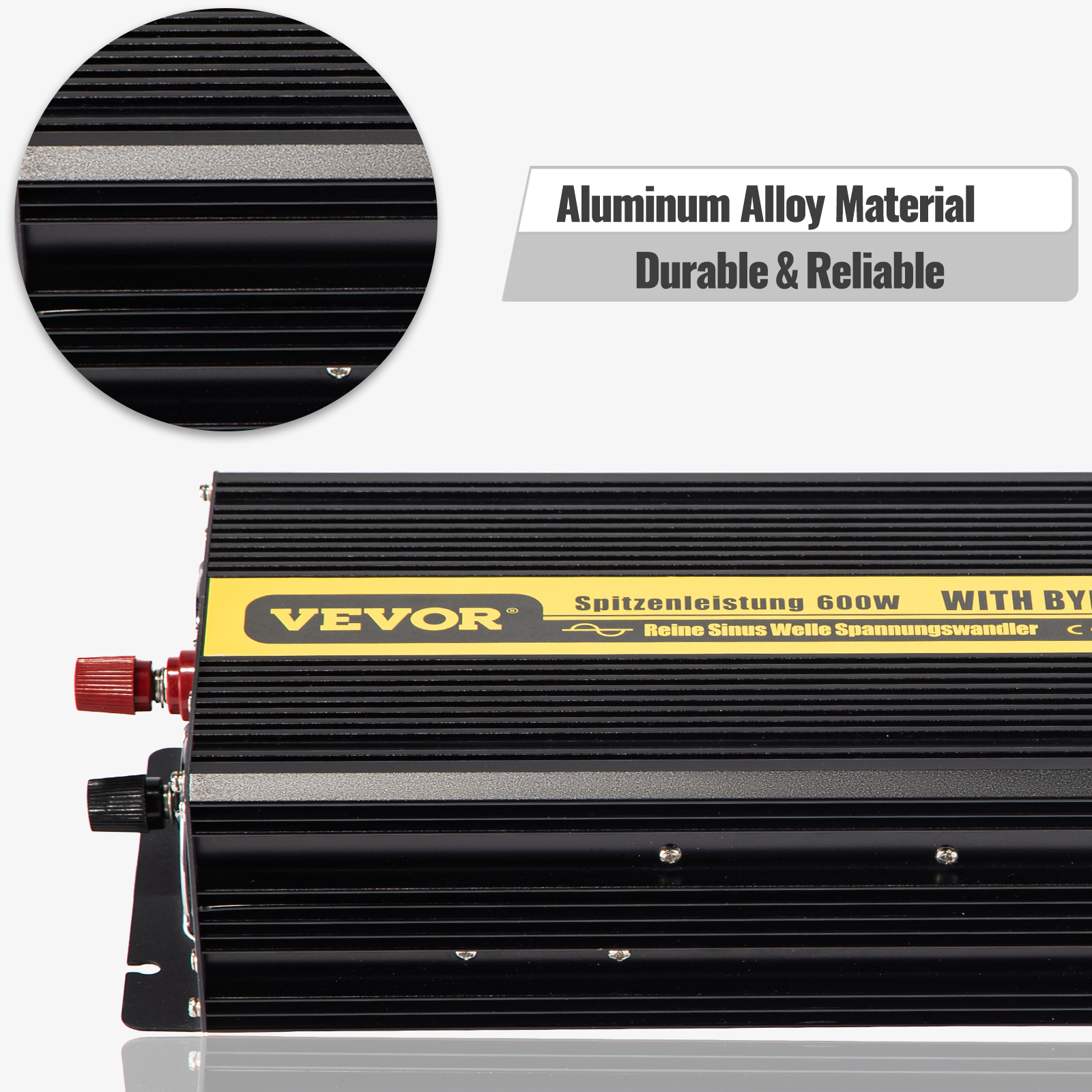 Module Onduleur 300W Xixian – DC12V Vers AC220V, Onde Sinusoïdale Pure, Pour Camping, Alimentation De Secours, Alliage Aluminium - 5