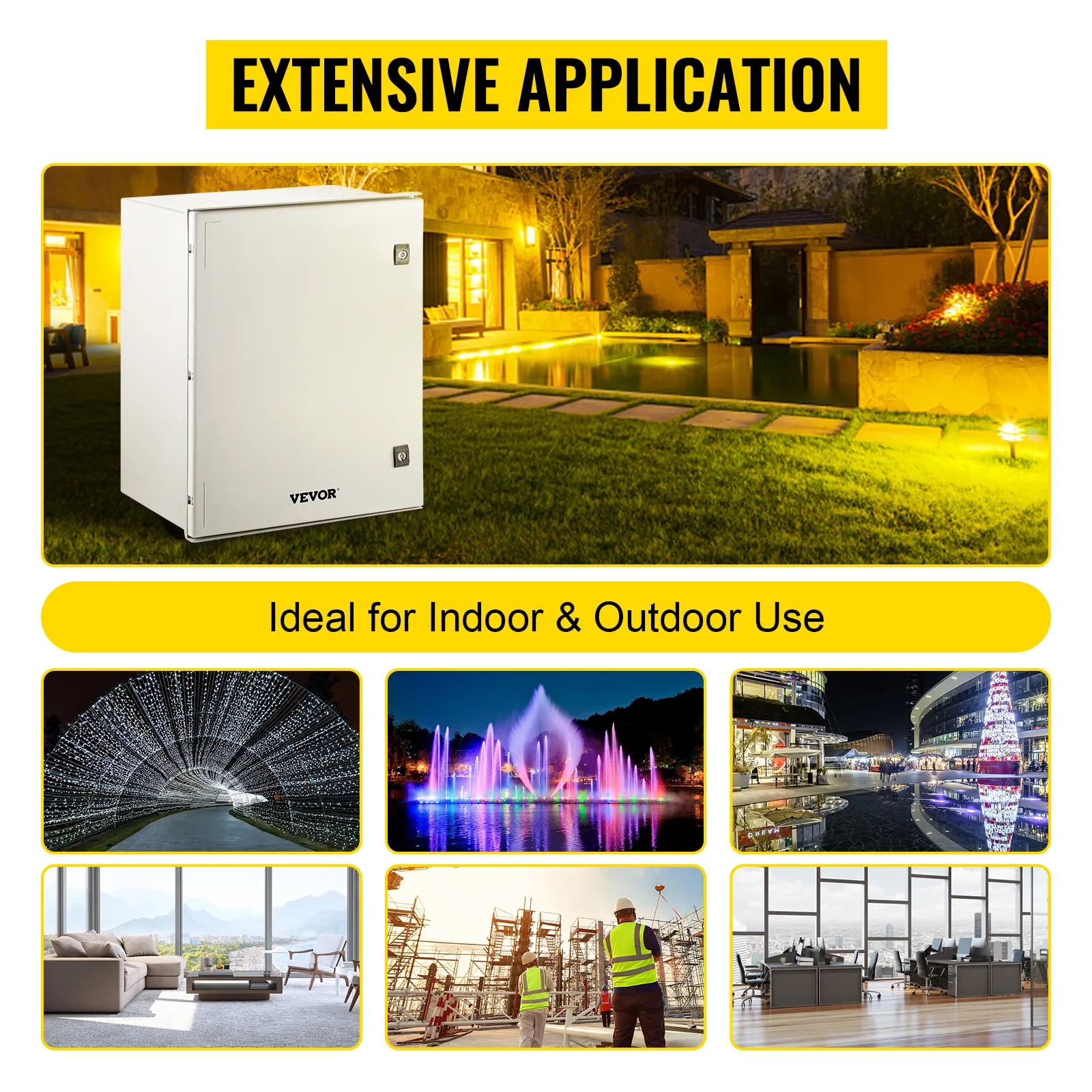 VEVOR nema 4x electrical enclosure for extensive indoor and outdoor applications
