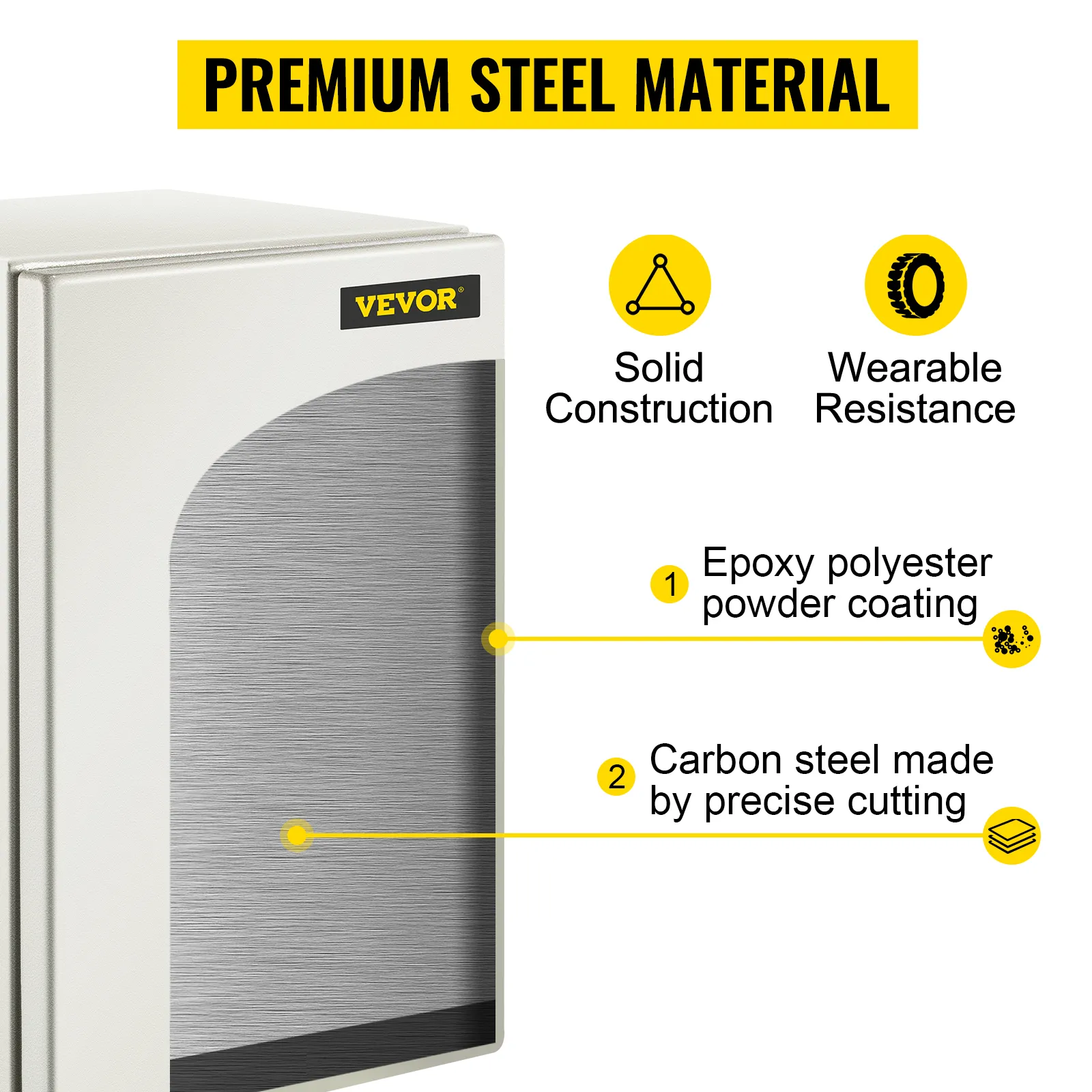 VEVOR nema 4x steel electrical box with premium steel, solid construction, and coating.